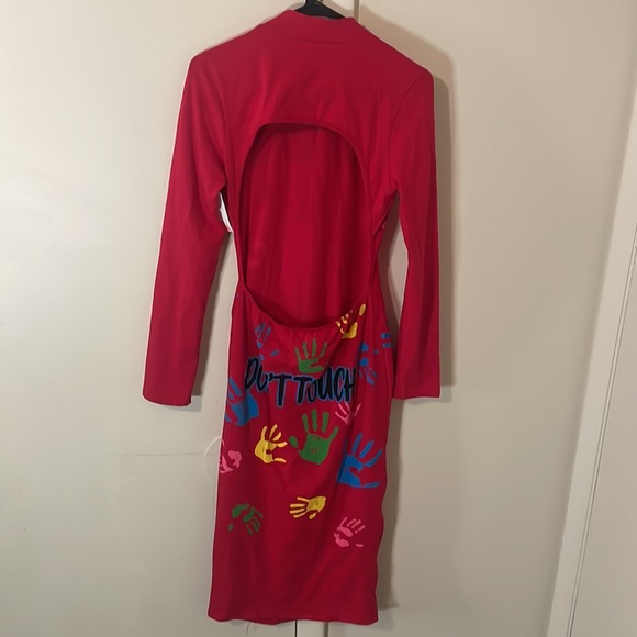 Long sleeve Dress with open back. NWT - Picture 2 of 2